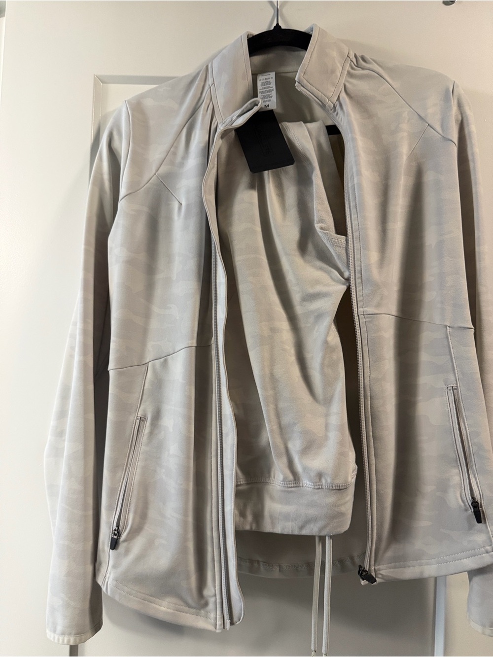 Alphalete Light Beige Bomber Jacket